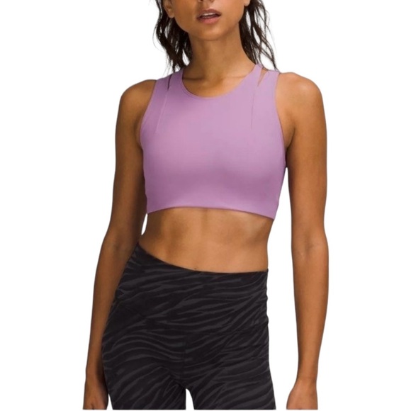 lululemon athletica Other - Lululemon Strong Front Sports Bra Medium Support Size 4 B/C Purple